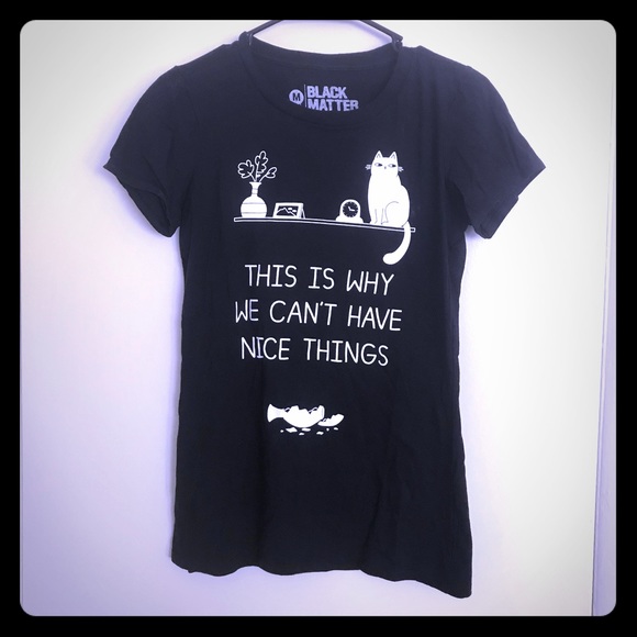 Black Matter Tops - Cat tee